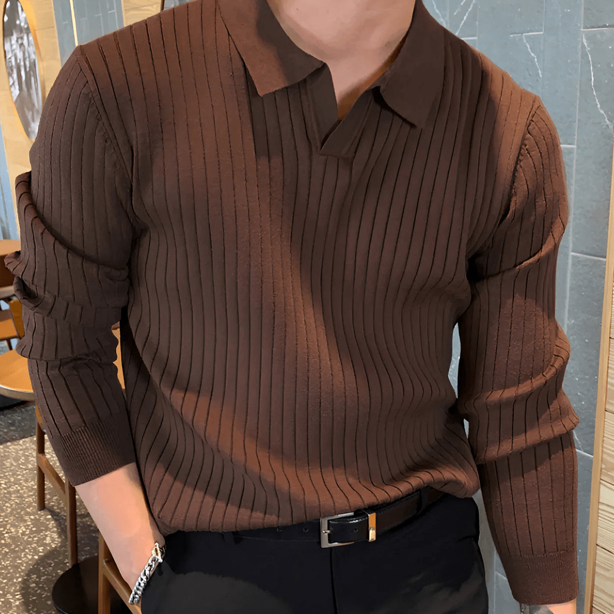 [Buy 1 Get 2] Old Money Ribbed Sweater - Bellovar