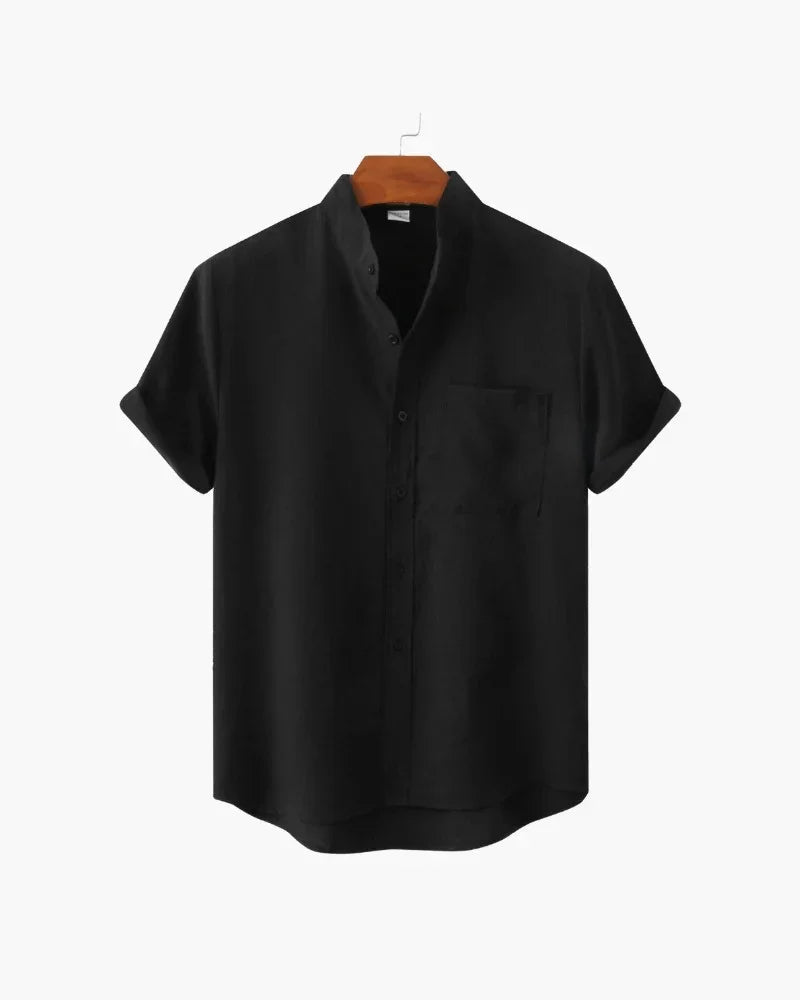 Mandarin Collar Elegance Shirt - Bellovar