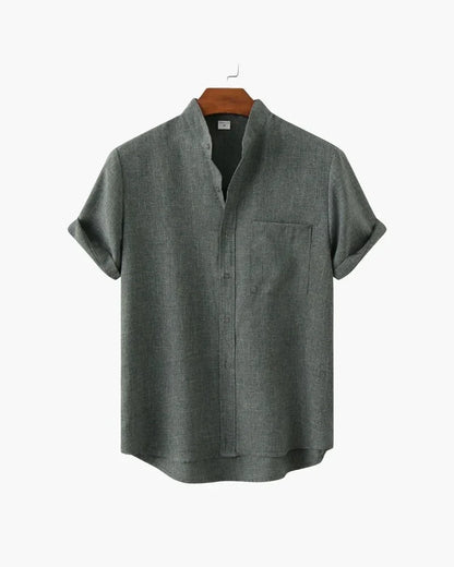 Mandarin Collar Elegance Shirt - Bellovar